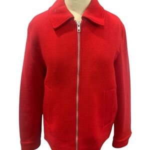 Zara  Bold Red Bomber Jacket